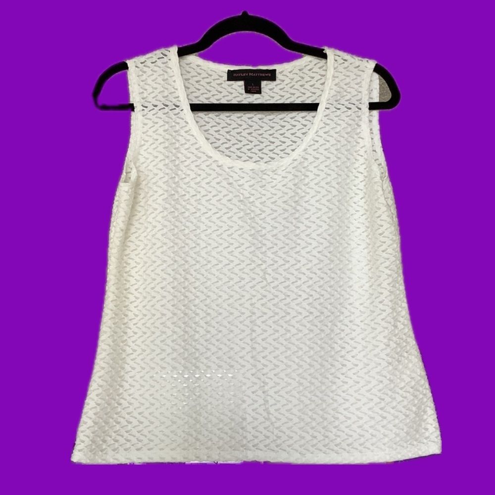 White Sleeveless Top